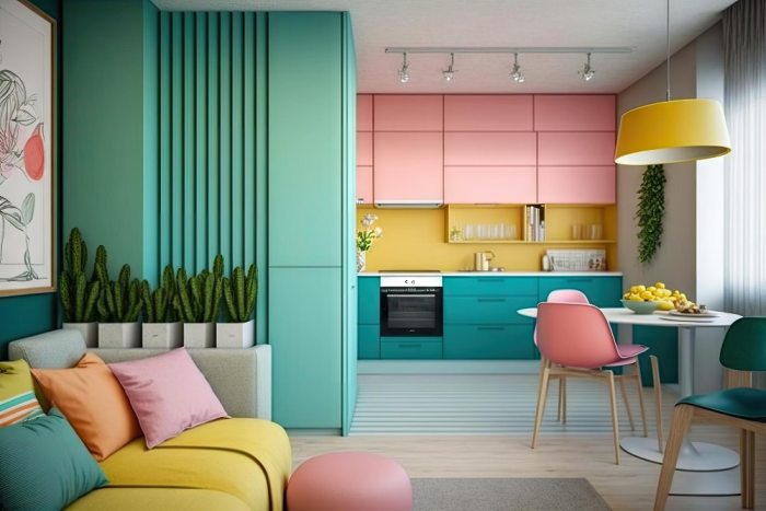 Efektowna kuchnia w kolorach - inspirujące rozwiązania do urządzenia przestrzeni kuchennej
